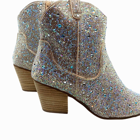 ARULA Women's WIDE WIDTH Rhinestone Ankle Boots | Size 11 W | NEW in Box - Picture 1 of 7